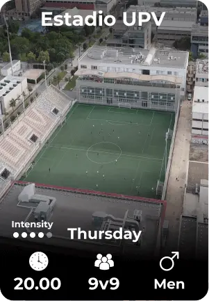 Estadio UPV Thursday 08-05 20.00