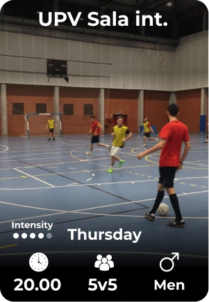 UPV Sala indoor Thursday 08-05 20.00