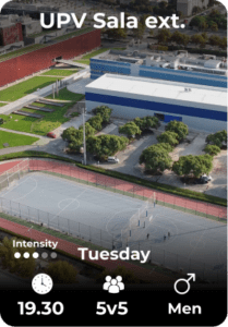 UPV Sala exterior Tuesday 06-05 19.30