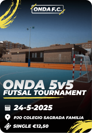 5v5 Futsal tournament 24-5 (Single ticket)