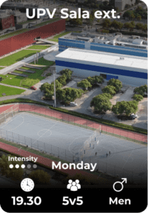 UPV Sala exterior Monday 05-05 19.30