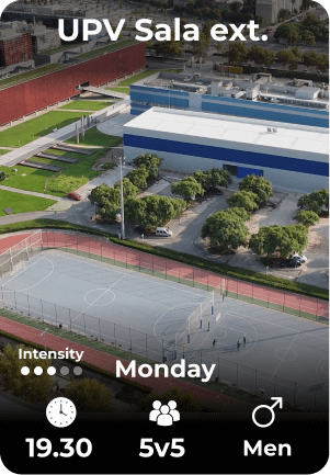 UPV Sala exterior Monday 05-05 19.30