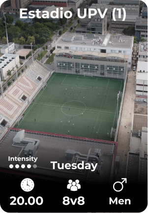 Estadio UPV Tuesday 13-05 20.00
