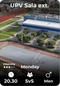 UPV Sala exterior Monday 02-06 20.30
