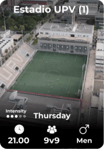 Estadio UPV Thursday 03-07 21.00