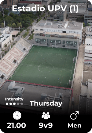 Estadio UPV Thursday 03-07 21.00