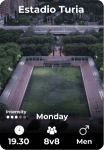 Estadio Turia Monday 21-07 19.30